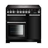Rangemaster EDL90EIBL/C (117300) Encore Deluxe 90cm Induction Range Cooker, Black/Chrome