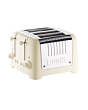 Dualit 46202 4 Slot Lite Toaster, Gloss Cream