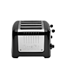 Dualit 46205 4 Slot Lite Toaster, Black Gloss
