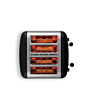 Dualit 46205 4 Slot Lite Toaster, Black Gloss