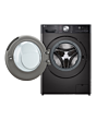 LG FWY996BCTN4 D Rated 11kg / 6kg, 1400 Spin Washer Dryer, Black