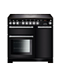 Rangemaster EDL90EIBL/C (117300) Encore Deluxe 90cm Induction Range Cooker, Black/Chrome