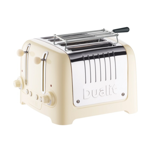 Dualit 46202 4 Slot Lite Toaster, Gloss Cream