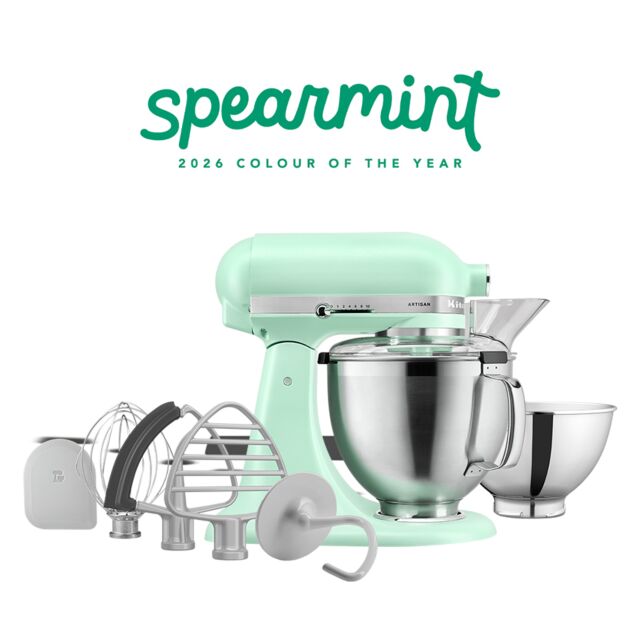 KitchenAid 5KSM195PSBSD Artisan 4.7L Tilt-Head Stand Mixer - Spearmint
